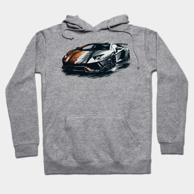 Lamborghini aventador Hoodie by Vehicles-Art